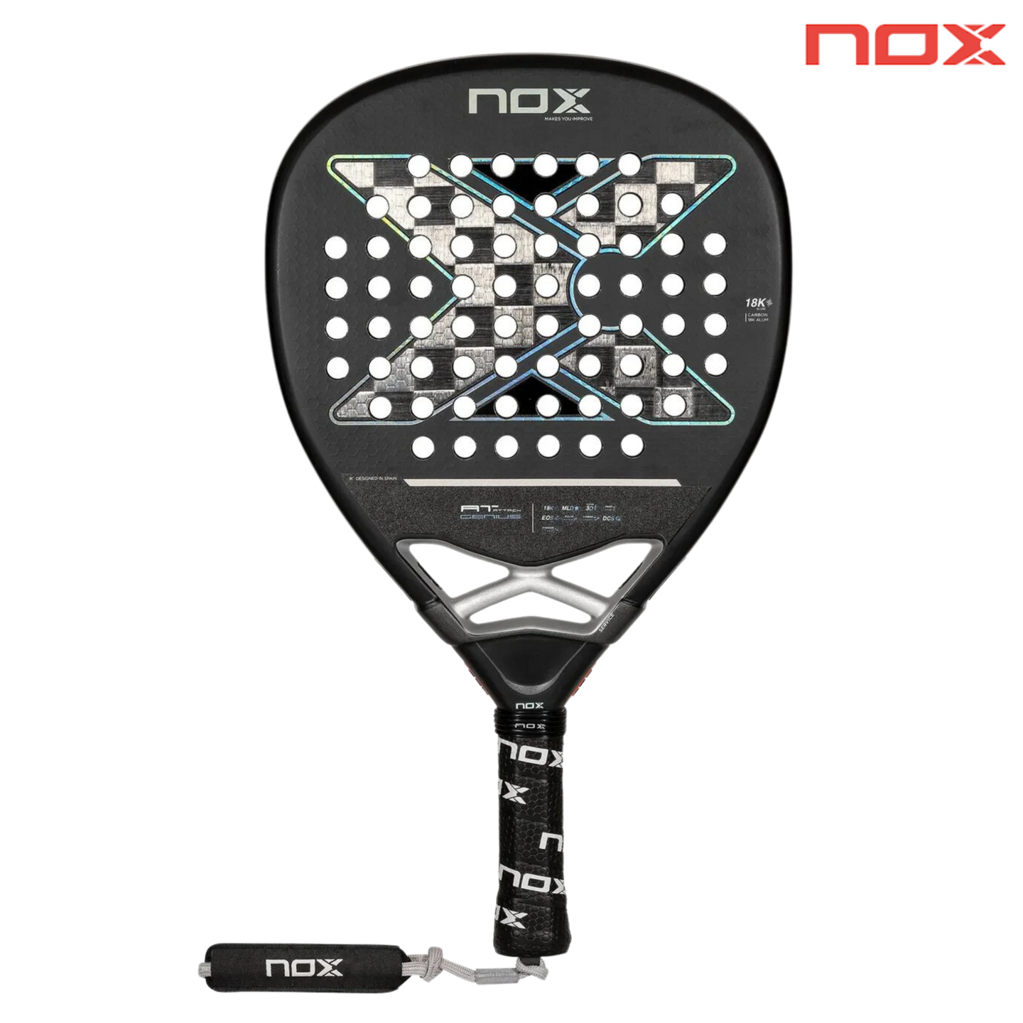 Nox AT Genius Attack 18K 2024 by Agustín Tapia | Padel Racket Rackets Nox   