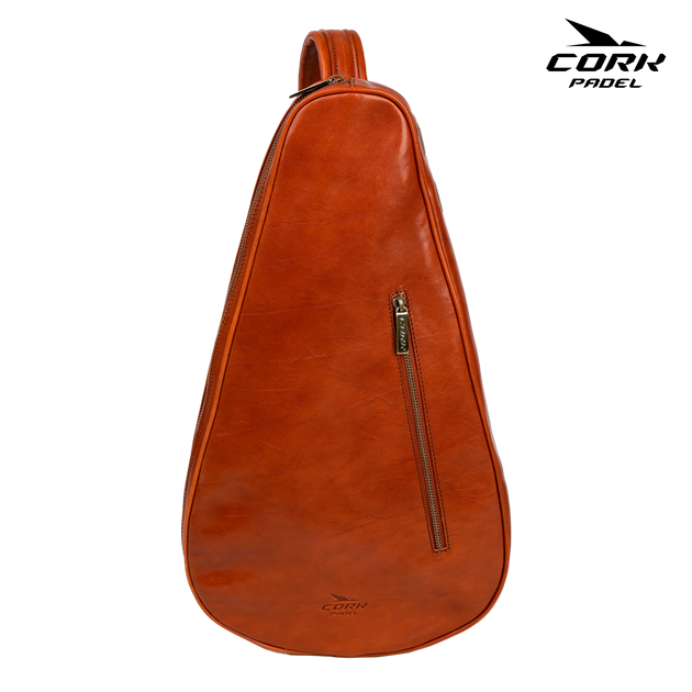 Cork Brown Leather Racket Cover Bags Cork   