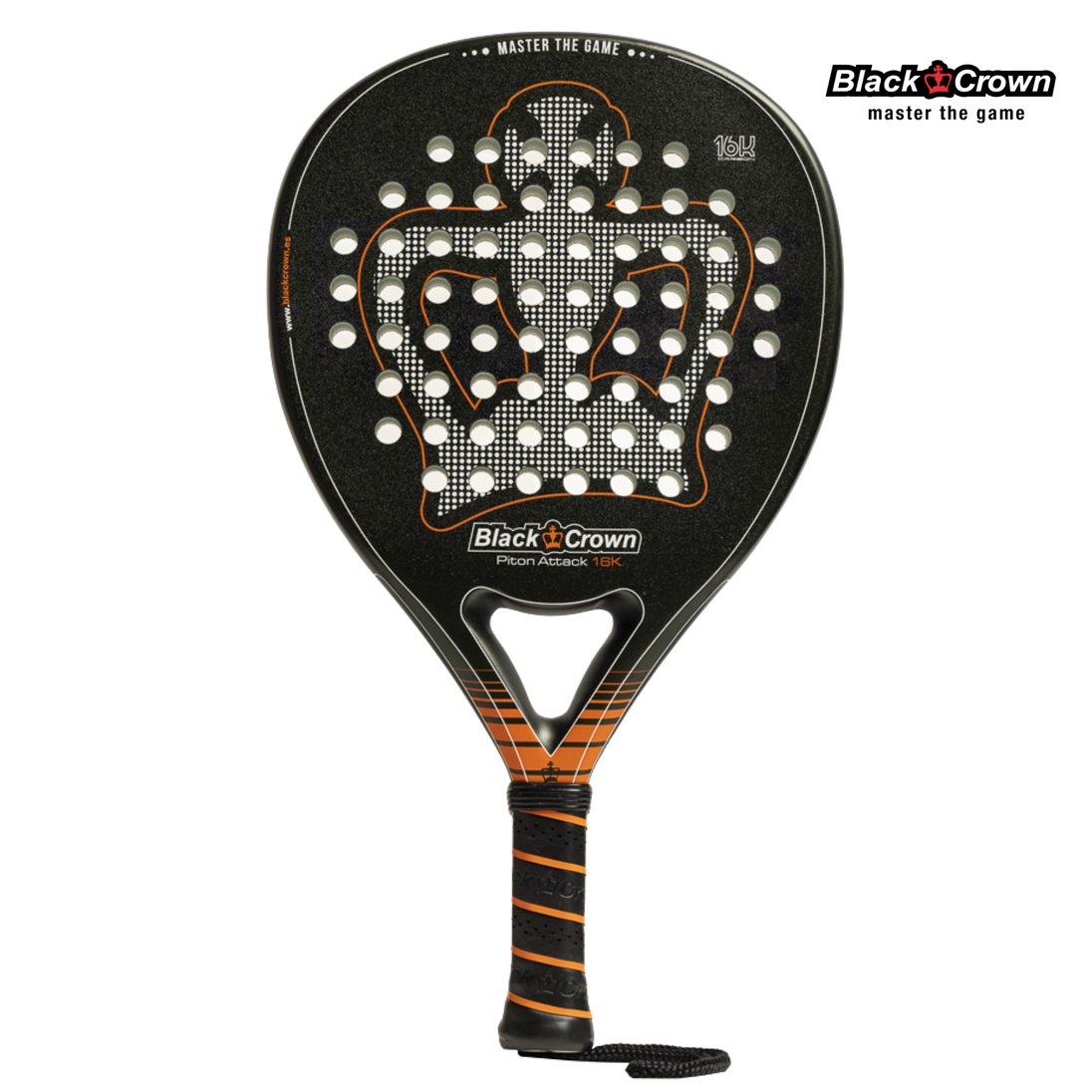 Black Crown Piton Attack 16K | Padel Racket Rackets Black Crown   